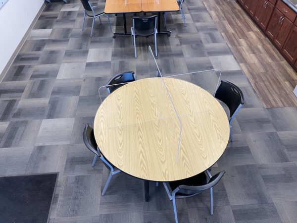 ArmorBoss™ X-Shape Table Sneeze Guard - Image 4
